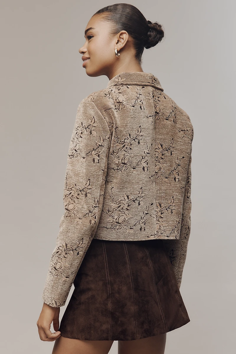 Avec Les Filles Crop Corduroy Jacket