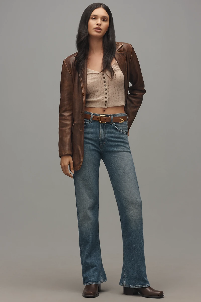 Avec Les Filles Oversized Leather Blazer