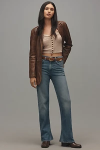 Avec Les Filles Oversized Leather Blazer