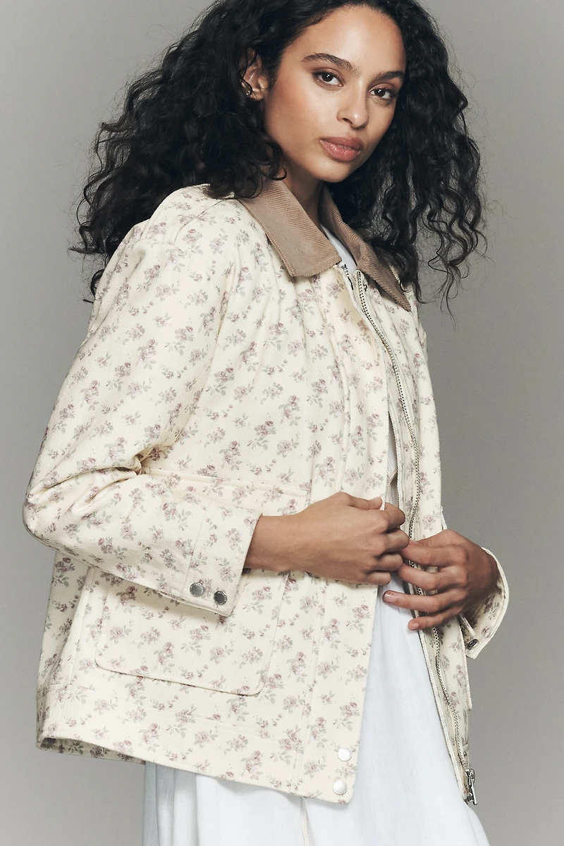 Avec Les Filles Floral Bomber Jacket