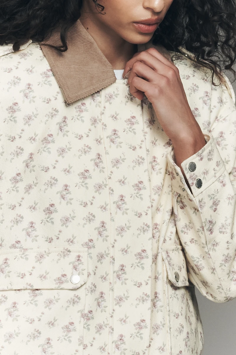 Avec Les Filles Floral Bomber Jacket