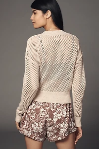 Pilcro Stitchy Bomber Cardigan Sweater