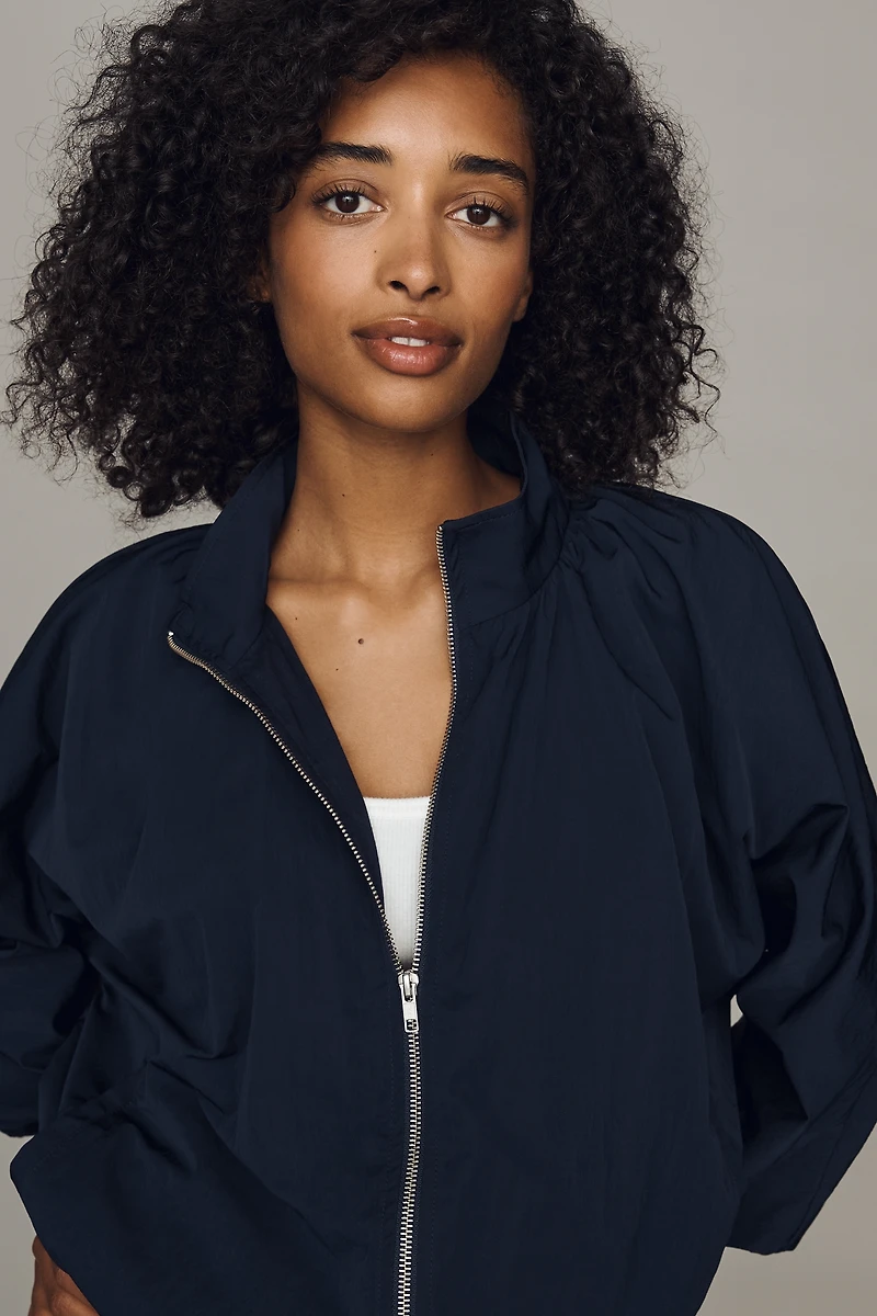 By Anthropologie Funnel-Neck Nylon Jacket