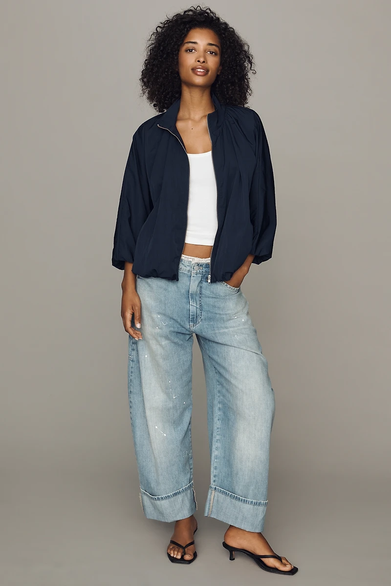 By Anthropologie Funnel-Neck Nylon Jacket