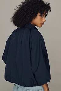 By Anthropologie Funnel-Neck Nylon Jacket