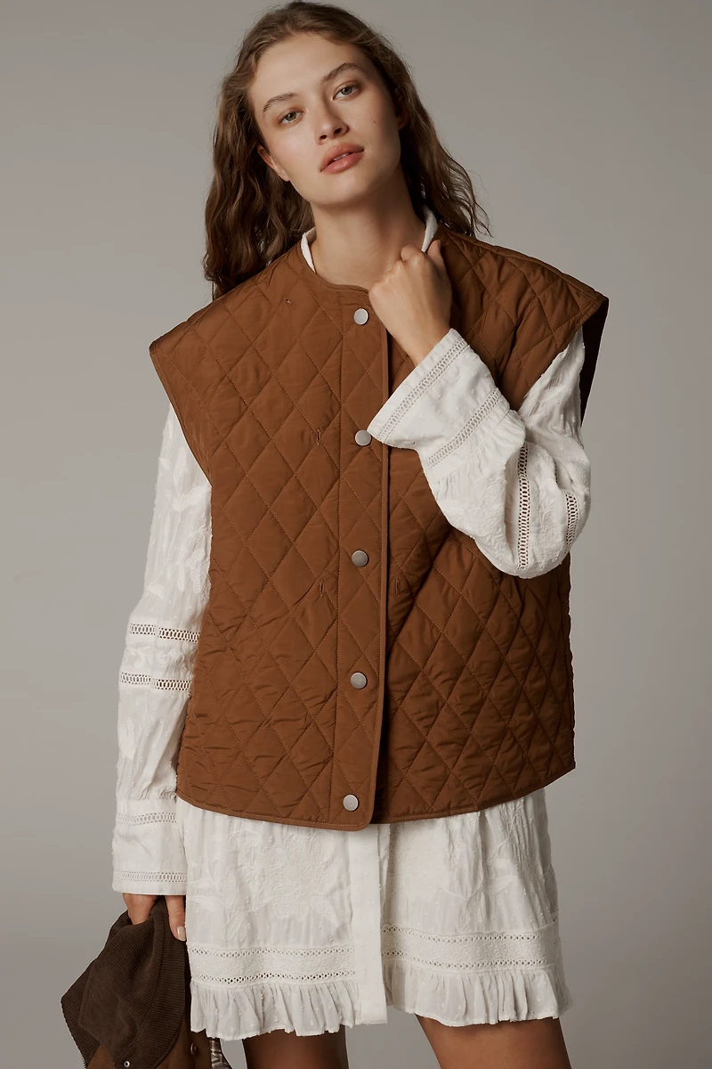 By Anthropologie Faux-Suede Twofer Jacket
