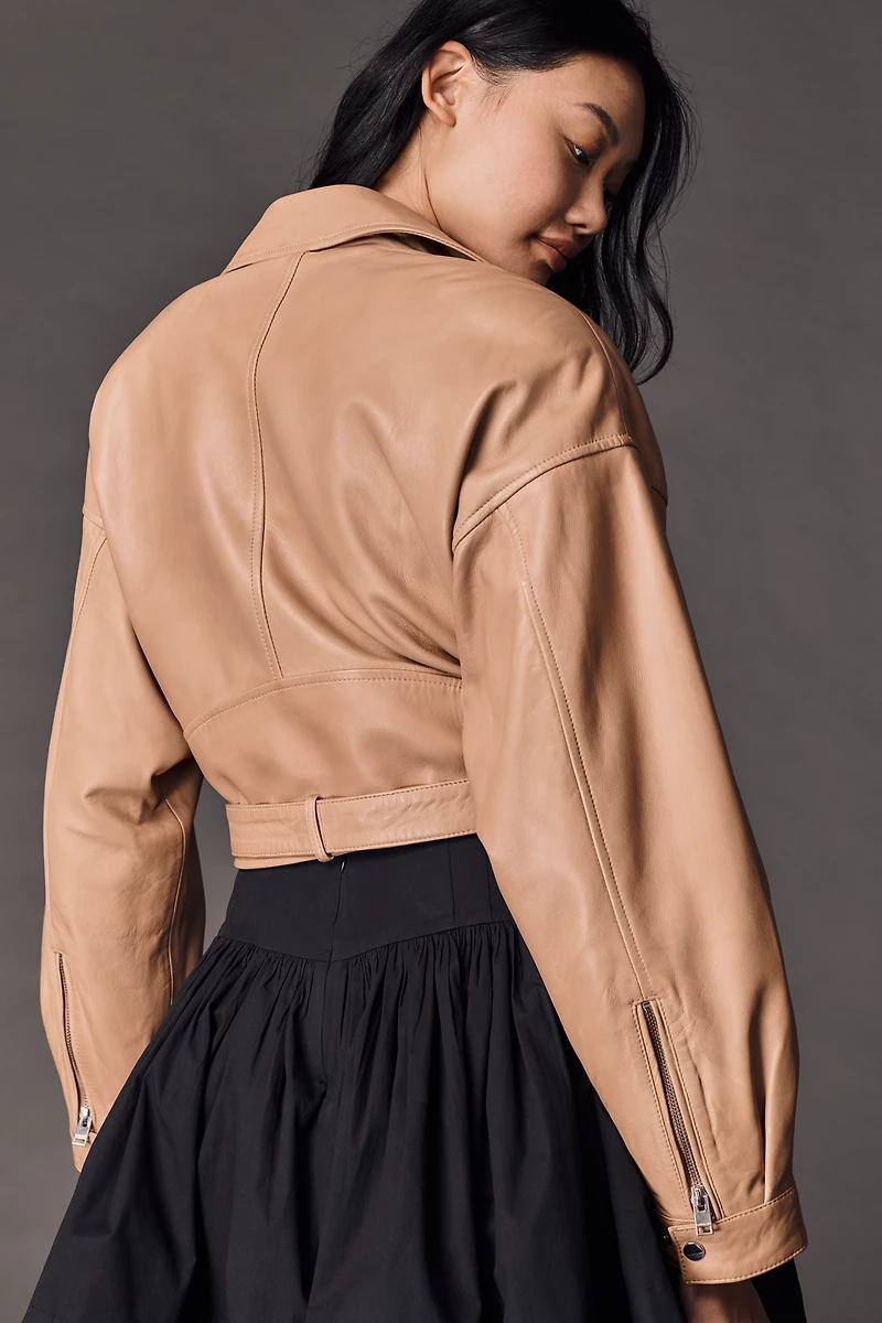 Lamarque Dylan 80's Leather Biker Jacket