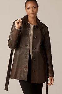 Lamarque Marlowe Real Leather Belted Jacket