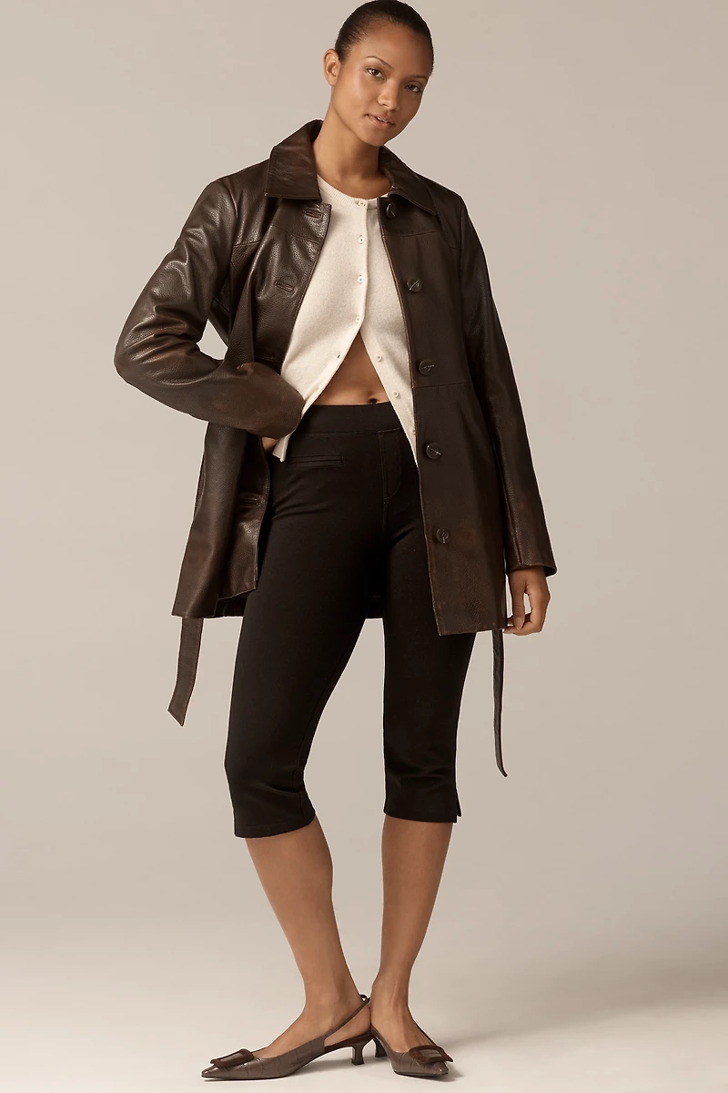 Lamarque Marlowe Real Leather Belted Jacket