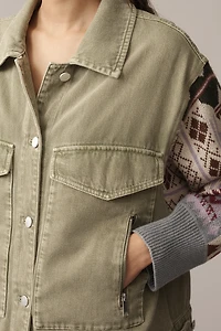 Pilcro Sweater Sleeve Utility Jacket