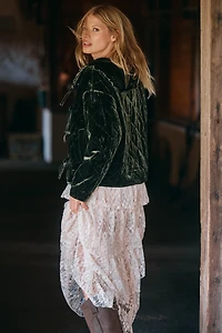 The Hazel Velvet Quilted Jacket by Maeve