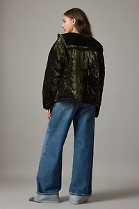 The Hazel Velvet Quilted Jacket by Maeve