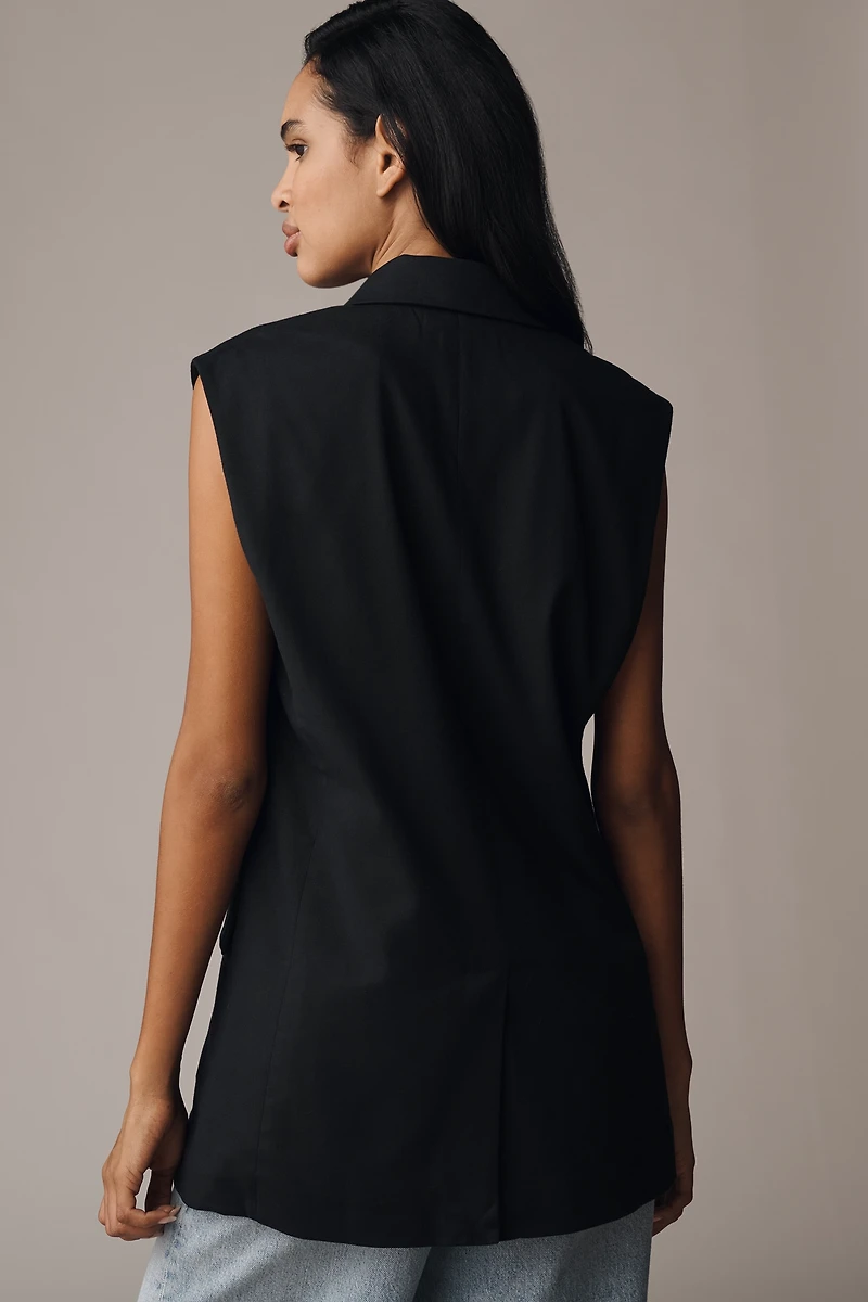 Maeve Double-Breasted Blazer Vest