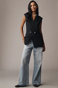 Maeve Double-Breasted Blazer Vest