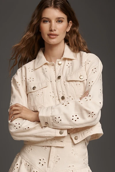 Saylor Eyelet Denim Jacket