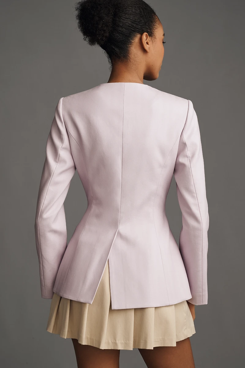 Mare Plunge Peplum Blazer