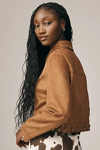 Mare Faux-Suede Studded Jacket