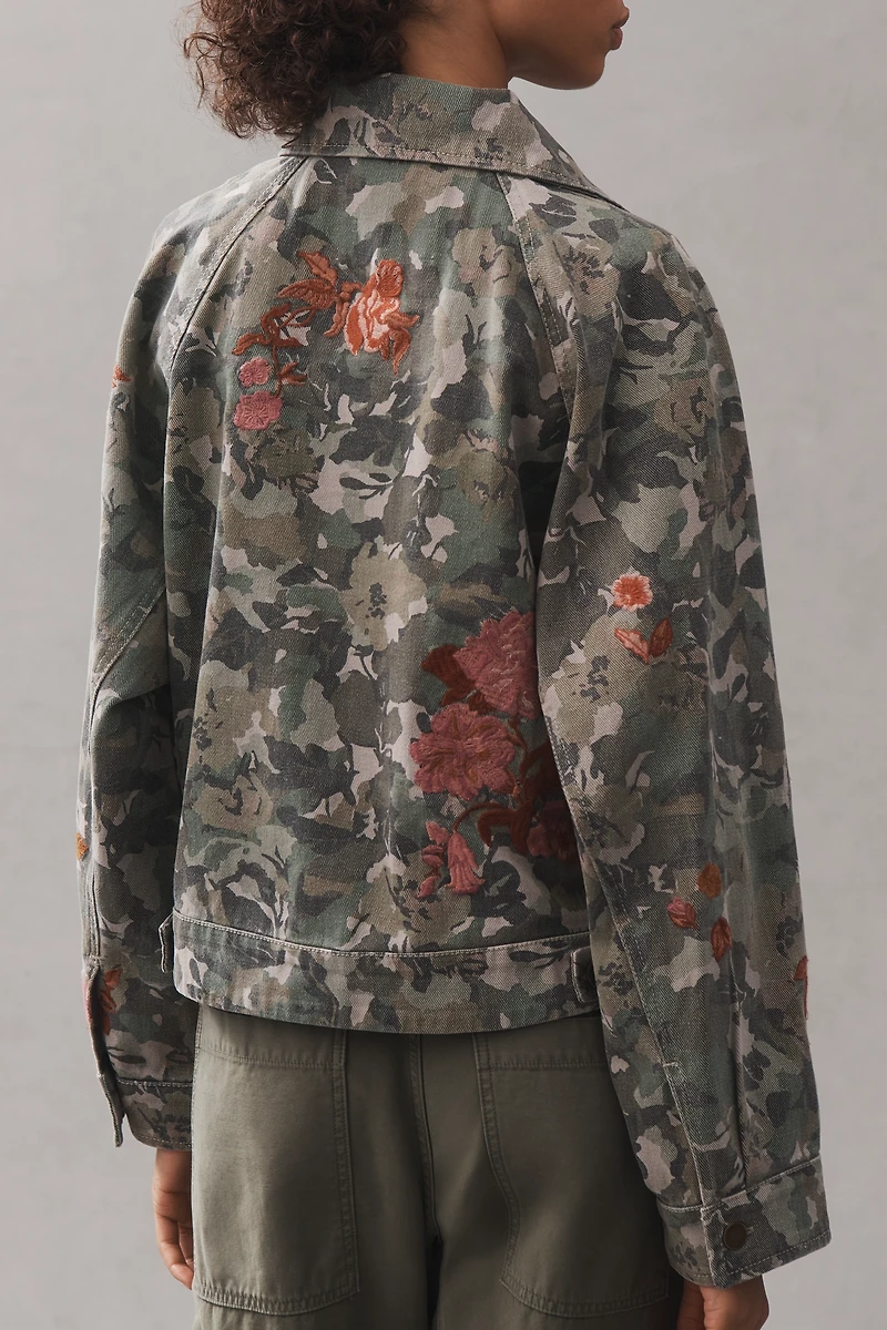 Pilcro Embroidered Utility Jacket