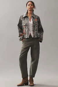 Pilcro Embroidered Utility Jacket