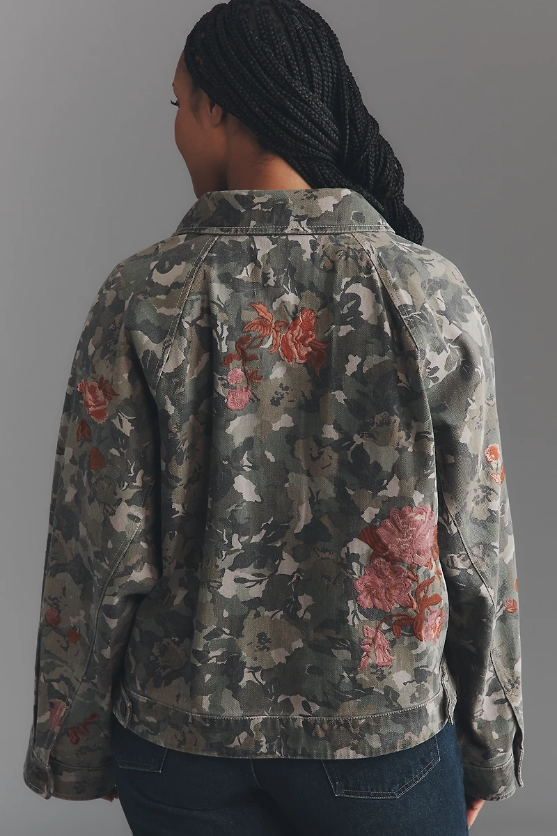 Pilcro Embroidered Utility Jacket
