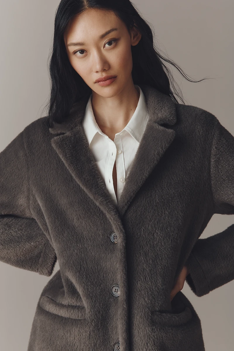 Sanctuary Hometown Fuzzy Knit Coat