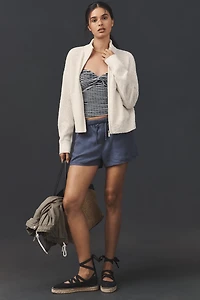 Sanctuary Bouclé Knit Bomber Jacket