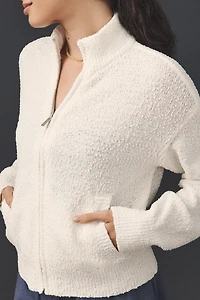 Sanctuary Bouclé Knit Bomber Jacket