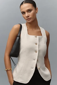Sanctuary Square-Neck Linen Vest