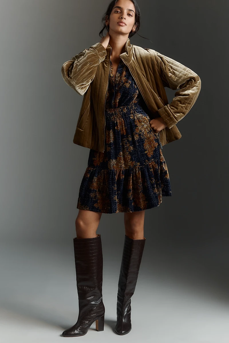 Sanctuary Victoria Quilted Velvet Jacket