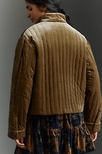 Sanctuary Victoria Quilted Velvet Jacket