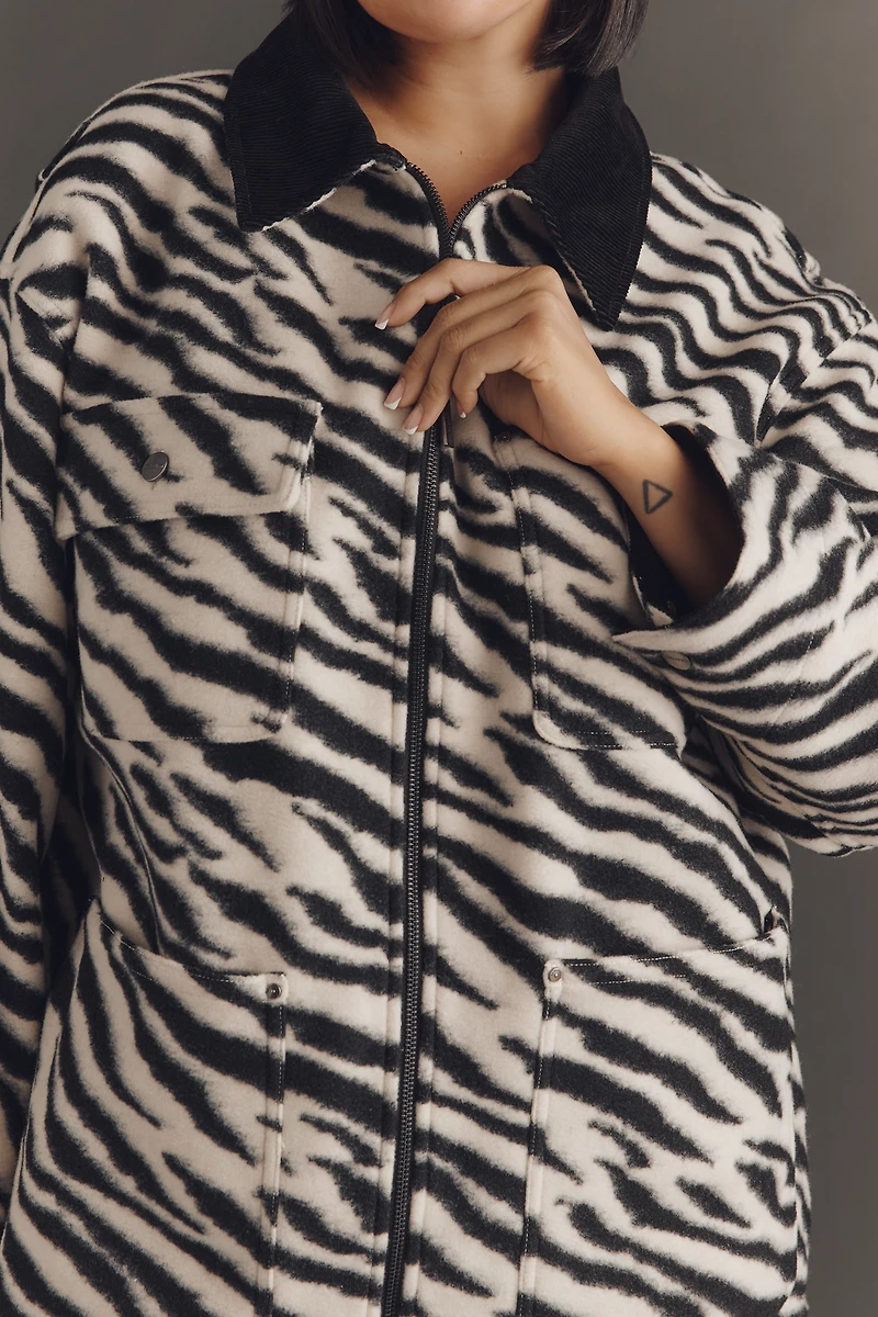 Sanctuary Soiree Plus Printed Barn Jacket