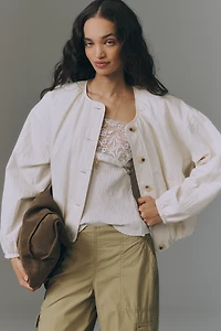 Sanctuary Dandelion Trophy Bubble-Hem Jacket