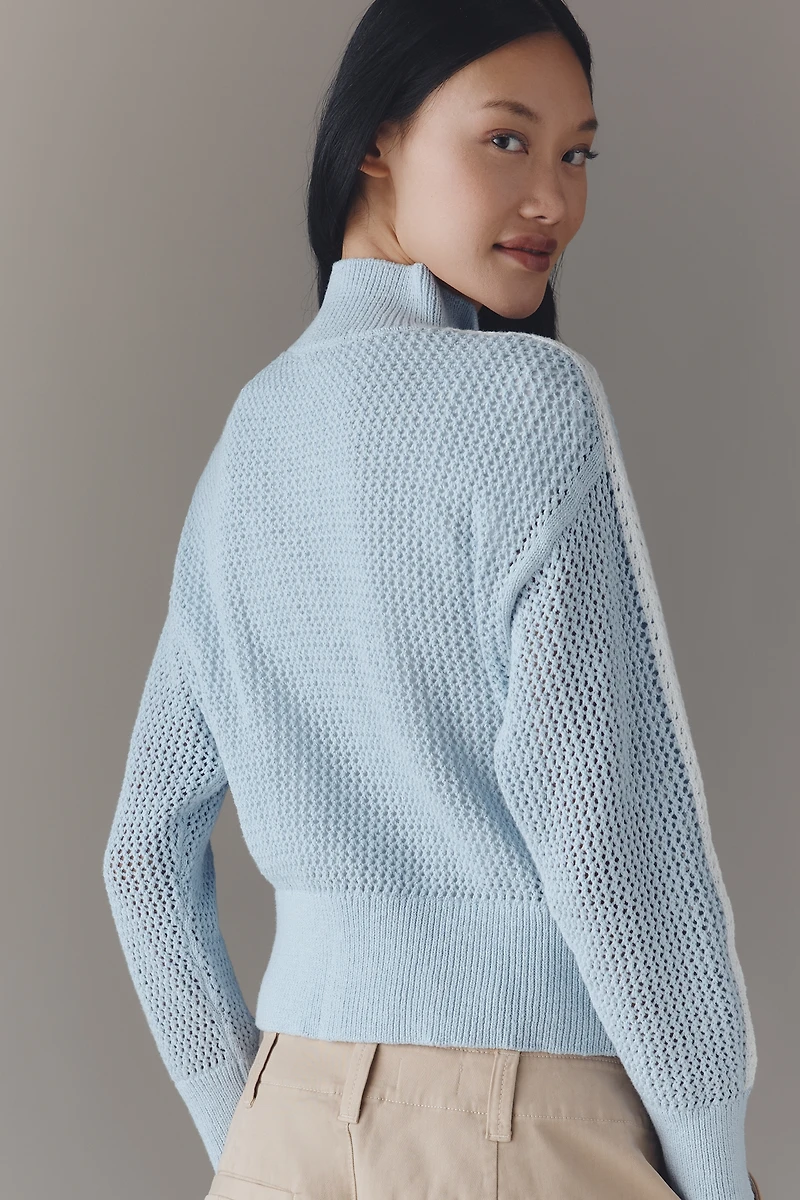 Sanctuary Open-Knit Track Jacket