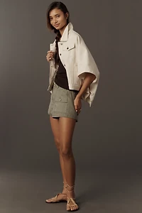 The Weston Cape Denim Boyfriend Jacket by Pilcro