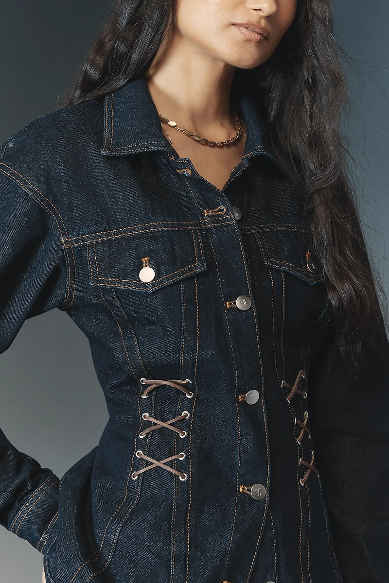Pilcro Corset Denim Jacket