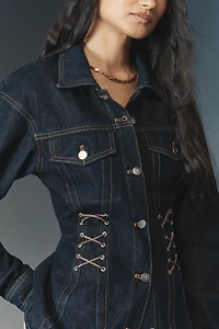 Pilcro Corset Denim Jacket