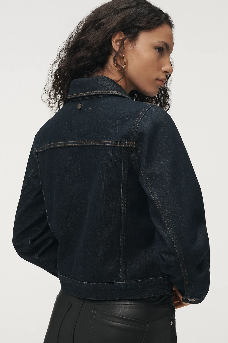 Pilcro Denim Capelet Jacket
