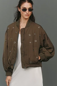 Pilcro Grommet Bomber Jacket
