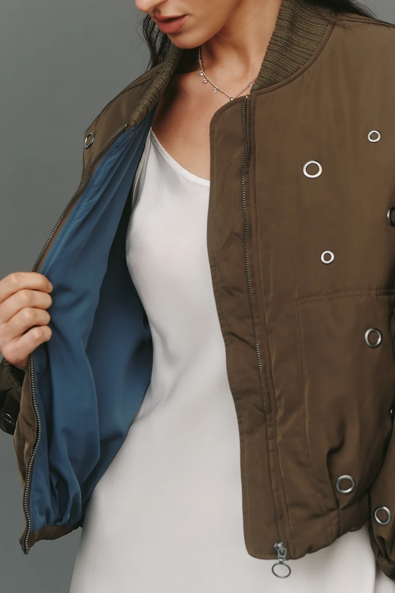 Pilcro Grommet Bomber Jacket