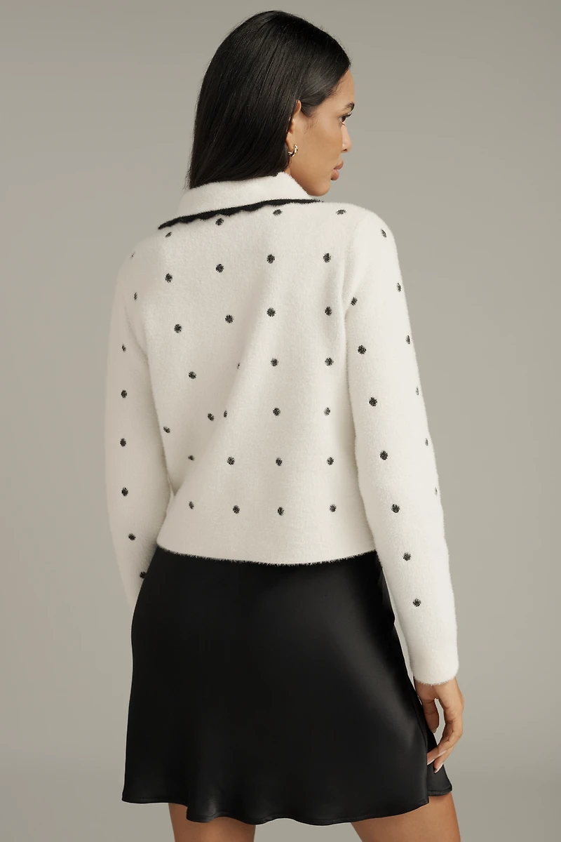 NVLT Polka Dot Knit Jacket
