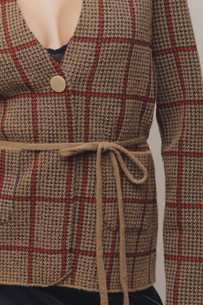 NVLT Houndstooth Knit Blazer