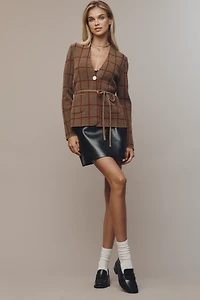 NVLT Houndstooth Knit Blazer