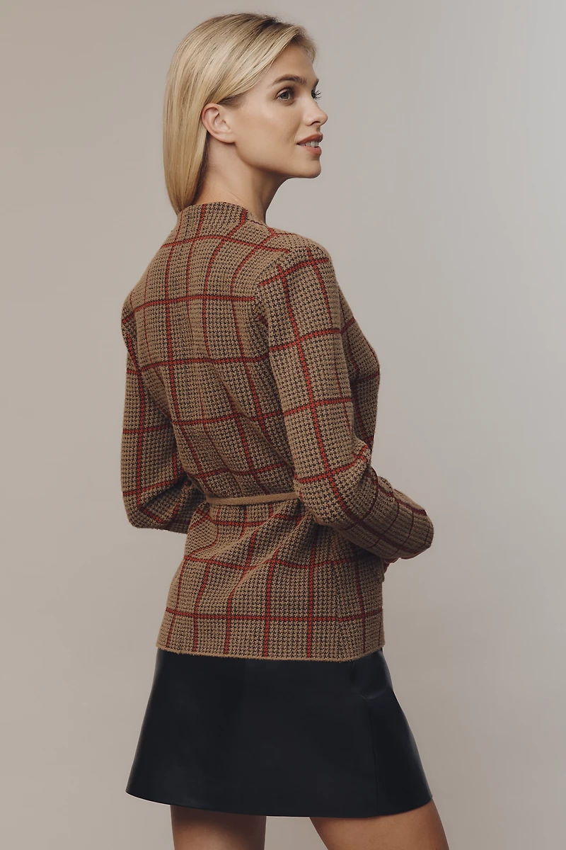 NVLT Houndstooth Knit Blazer