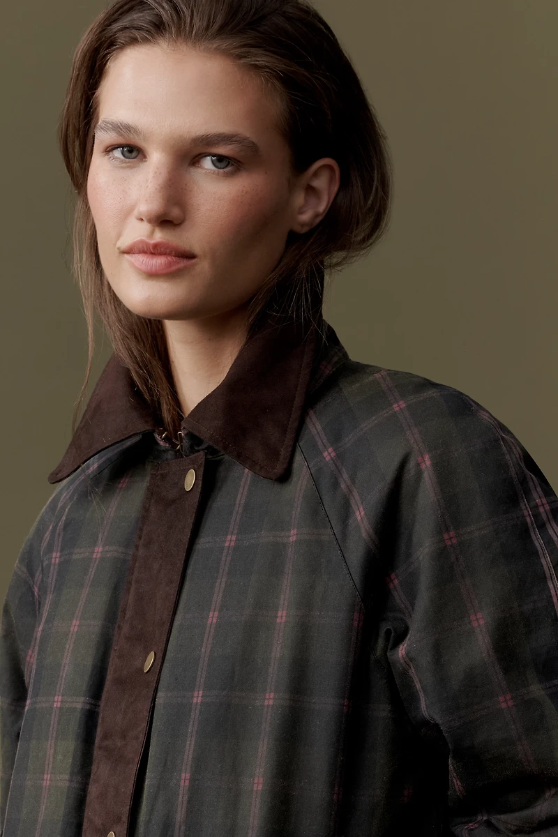 NVLT Waxed Cotton Plaid Jacket