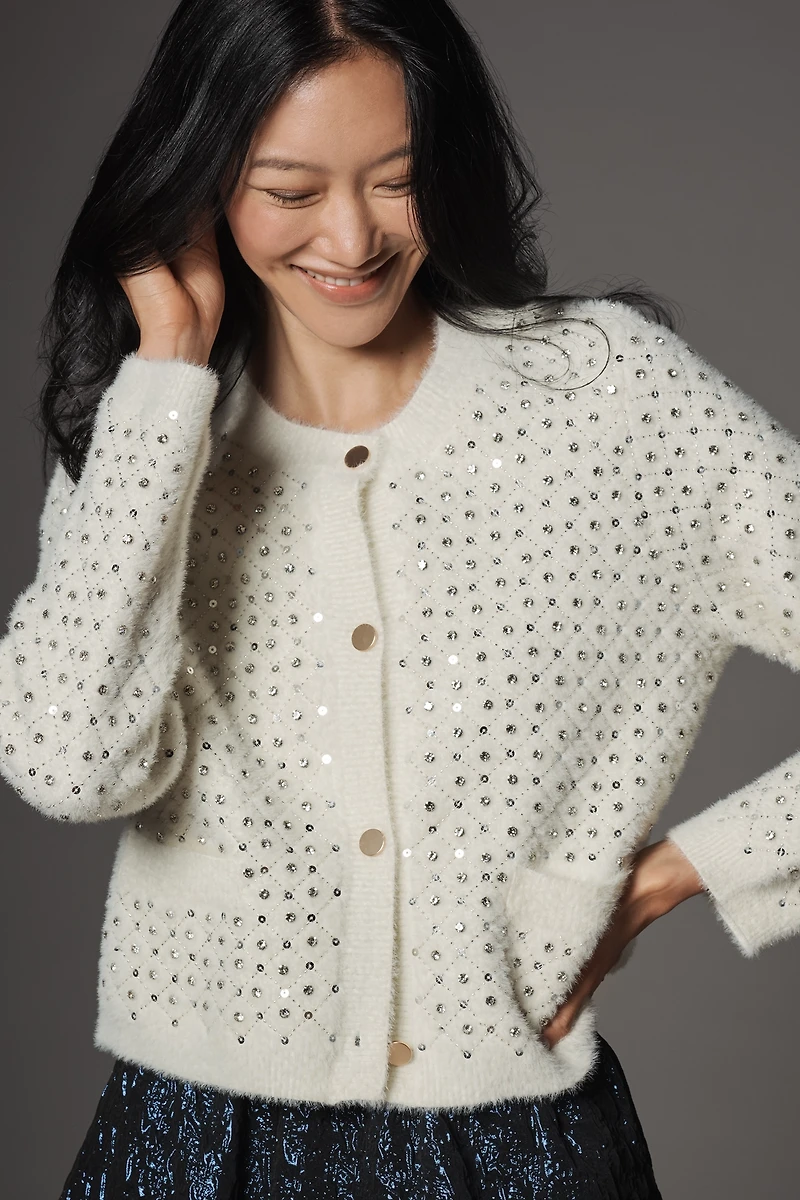 NVLT Embellished Knit Lady Jacket