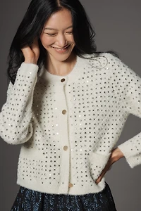 NVLT Embellished Knit Lady Jacket