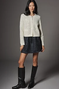 NVLT Embellished Knit Lady Jacket