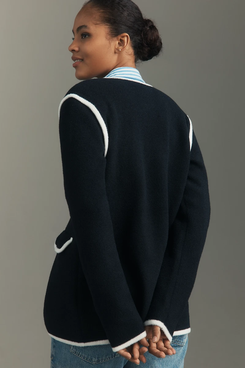 NVLT Knit Double-Breasted Blazer