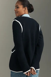 NVLT Knit Double-Breasted Blazer