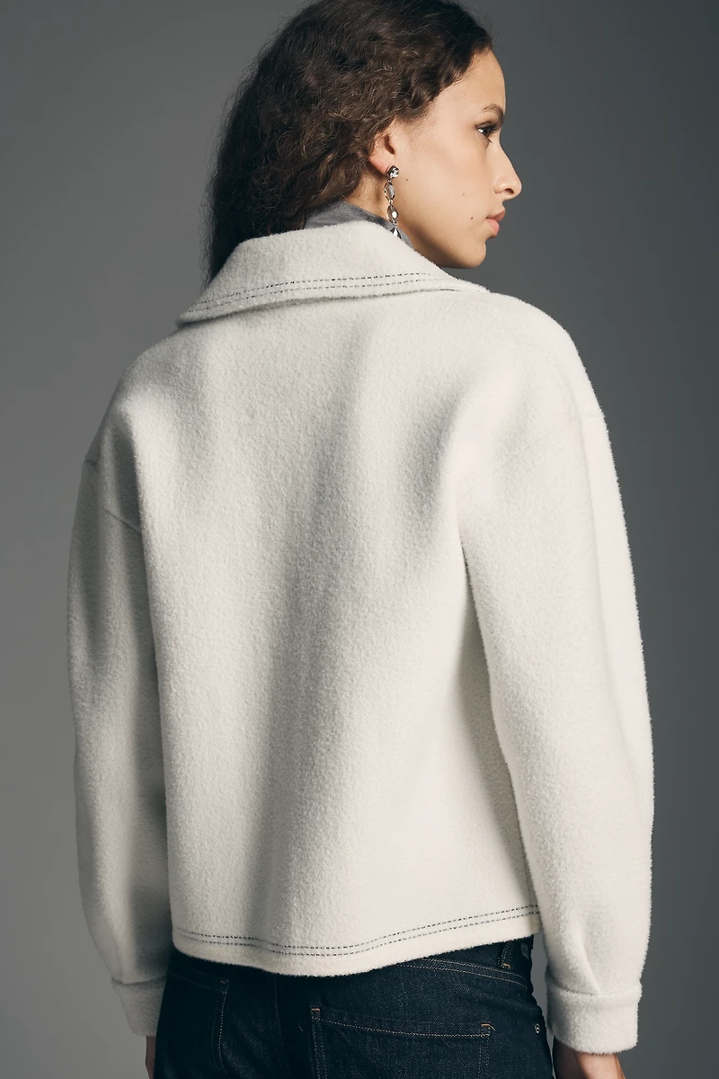 NVLT Topstitch Knit Shacket